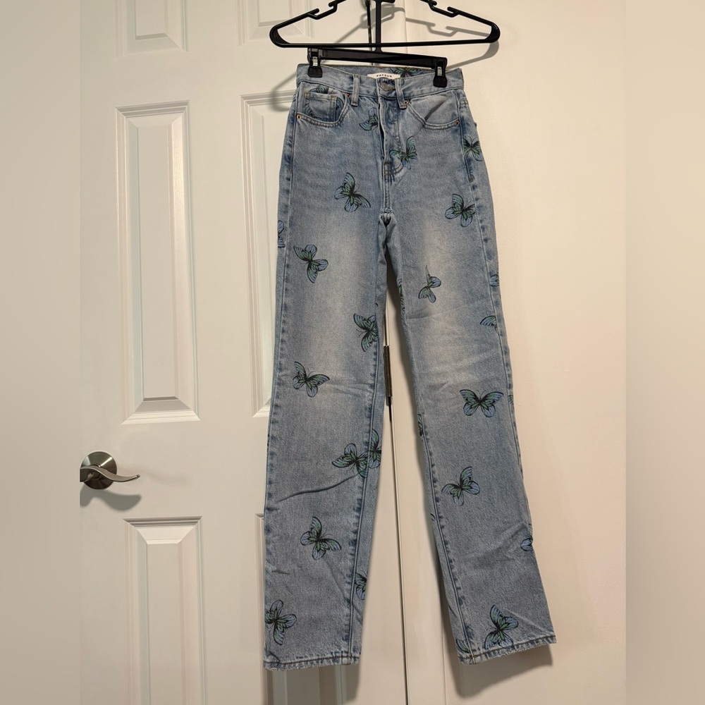 Pacsun Butterfly Dad Jeans